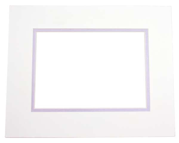 Mount Board Double thick Ivory/Silver 45.7x61cm with 32.1x47.3cm Window (10 pieces) [MD20097]