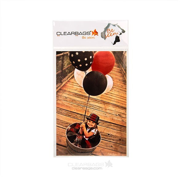 Headerbags with open Header 10.8x15.6cm for own Header Card (100 pieces) [IHB4X6]