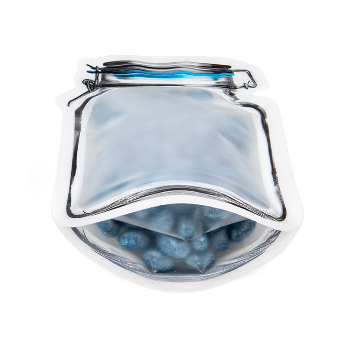 Stand Up Pouch Clamp Lid Jar 11,9x5,7x19,7cm (25 Pieces) [JARMD]