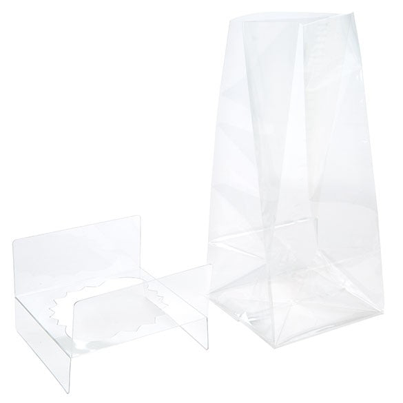 Bags Set for Jumbo Cupcakes 10.2x10.2x22.8cm (100 pieces) [CBG3]