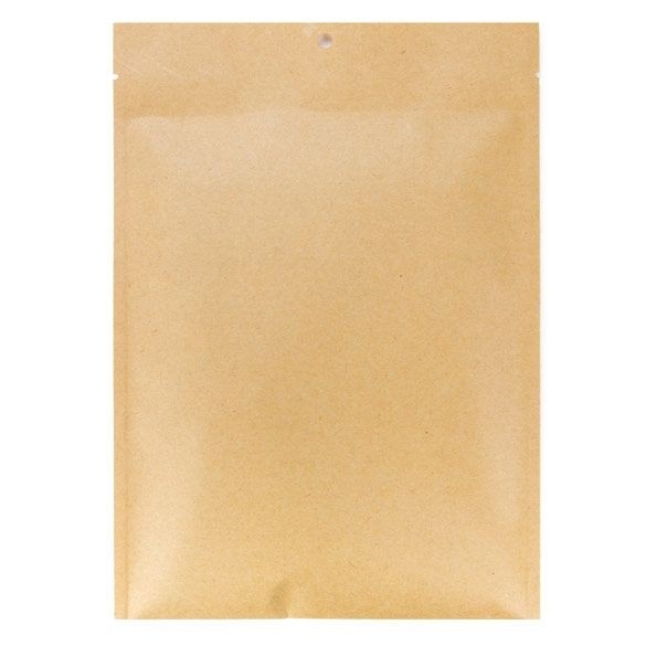 Kraft Bags Sealable 15.2x22.9cm (100 pieces) [KHS69M]