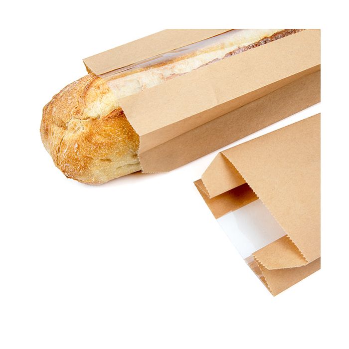 Kraft Bags 8,9x5,1x35,6 cm With Side Gussed (100 pieces) [KBB1]