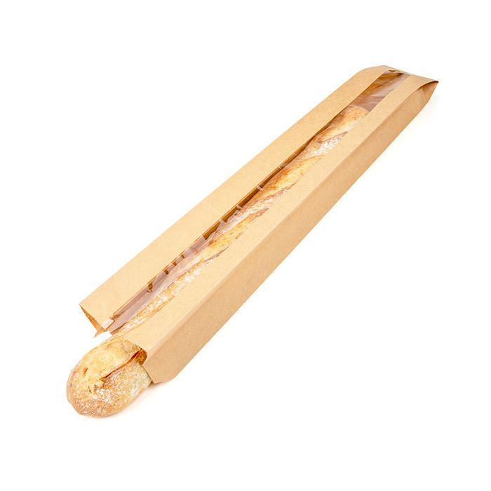 Kraft Bags 8,9x6,4x63,5 cm With Side Gussed