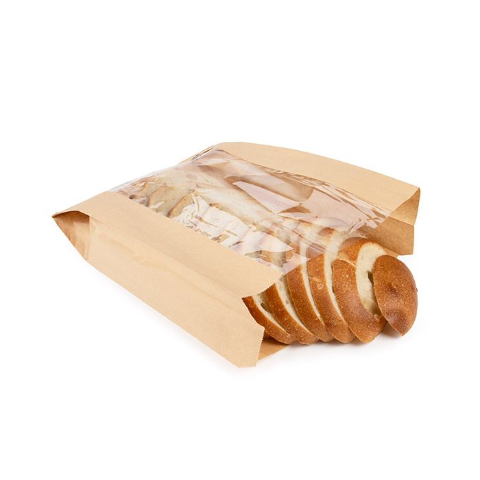 Kraft Bags 26x10,2x35,6 cm With Side Gussed (100 pieces) [KBB5]