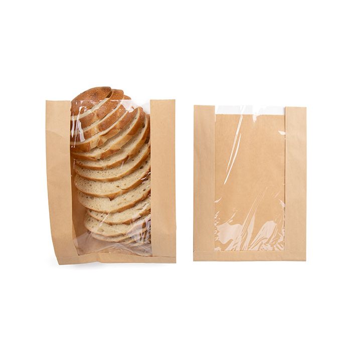 Kraft Bags 26x10,2x35,6 cm With Side Gussed (100 pieces) [KBB5]