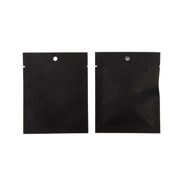 Kraft Bags Black Eco-fiendly 7,6x10,2 cm Sealable (100 pieces) [KHS34BK]