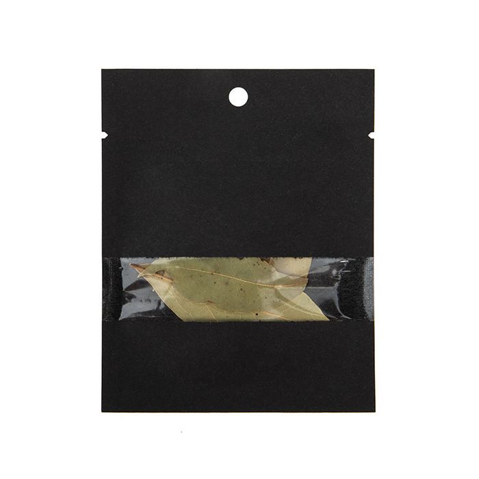 Kraft Bags Black Eco-fiendly 7,6x10,2 cm Sealable With Window