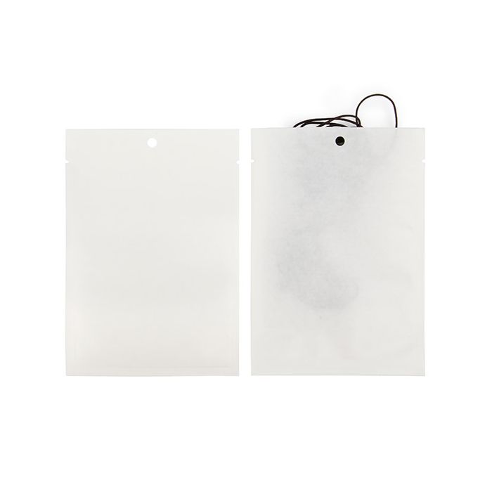 Kraft Bags White Eco-fiendly 10,2x15,2 cm Sealable (100 pieces) [KHS46WK]