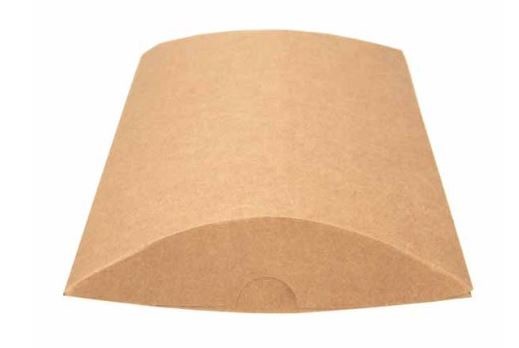Pillow Packs Kraft 12.7x3.2x17.8cm (25 pieces) [KPB78]