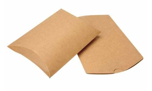 Pillow Packs Kraft 12.7x3.2x17.8cm (25 pieces) [KPB78]