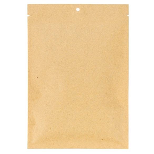 Kraft Bags Compostable 11.2x15.7cm Sealable (100 pieces) [KHS46]