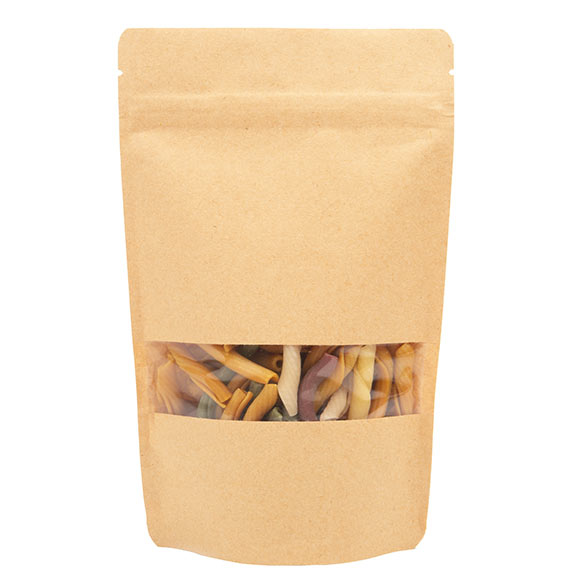 Stand Up Pouches Kraft 13x8x20.5cm | 113 grams (100 pieces) [ZBGW3K]