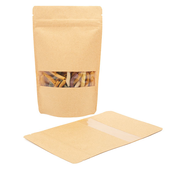 Stand Up Pouches Kraft 13x8x20.5cm | 113 grams (100 pieces) [ZBGW3K]