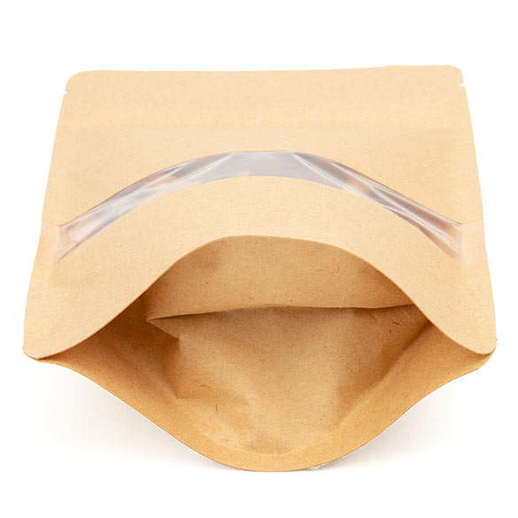Stand Up Pouches Kraft 13x8x20.5cm | 113 grams (100 pieces) [ZBGW3K]
