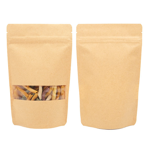 Stand Up Pouches Kraft 13x8x20.5cm | 113 grams (100 pieces) [ZBGW3K]