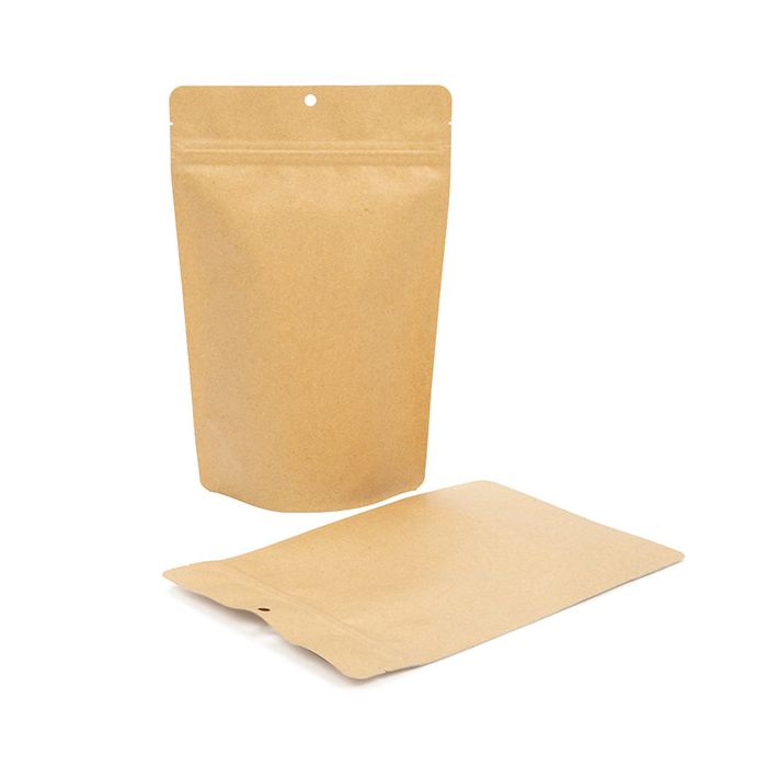 Stand Up Pouches Kraft 14,9x8,9x23,2cm With Hanghole (100 Pieces) [ZBGSK7H]
