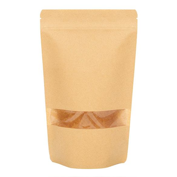 Stand Up Pouches Kraft 17x9x28.5cm | 340 grams (100 pieces) [ZBGW4K]