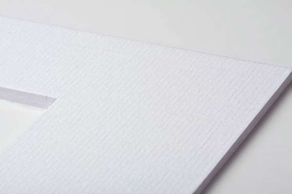 Mount Board Double thick White/White Core 20.6x27cm Window - Outer size 27.9x35.6cm (10 pieces) [MT20004]