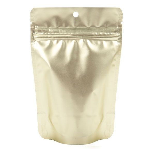 Stand Up Pouches Gold 17.1x8.9x28.6cm with Hang hole | 340 grams (100 pieces) [ZBGM4MG]