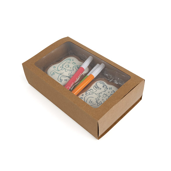 Kraft Two Piece Paper Boxes 21x12,7x5,7cm (25 pcs) [MBS10K]