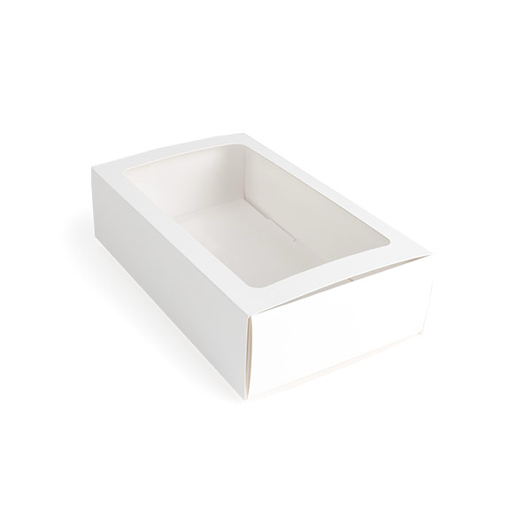 White Two Piece Paper Boxes 21x12,7x5,7cm (25 pcs) [MBS10W]