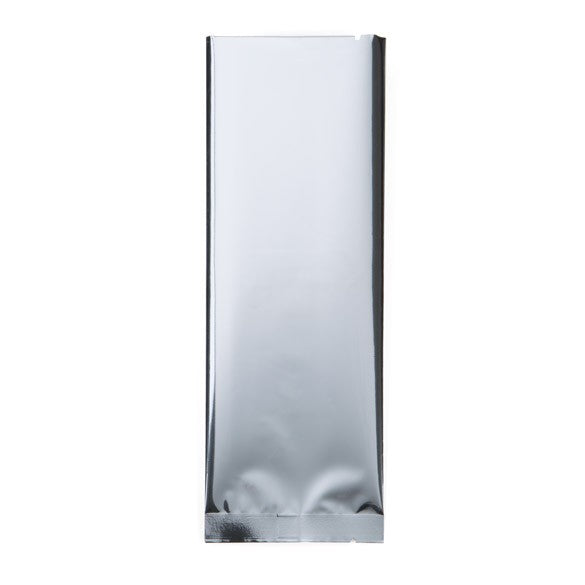 Plastic Bags Silver 7.5x20.3cm Metallised and Sealable (100 pieces) [SVP38S]