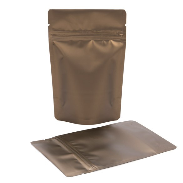Stand Up Pouches Bronze 10x6x15cm | 57 grams (100 pieces) [ZBGM2BZ]