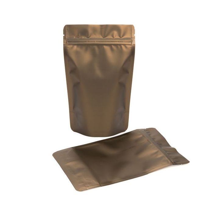 Stand Up Pouches Bronze 13x7x20.5cm | 113 grams (100 pieces) [ZBGM3BZ]