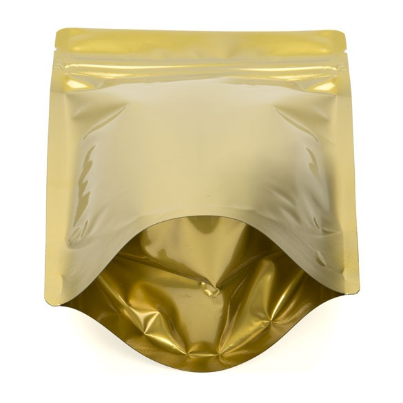 Stand Up Pouches Gold 13x7x20.5cm | 113 grams (100 pieces) [ZBGM3G]