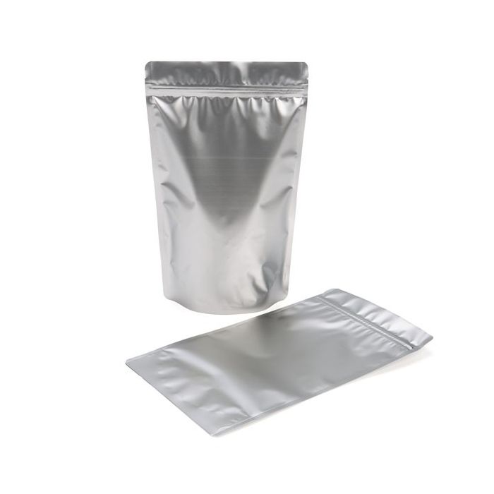 Stand Up Pouches Silver 17x8x28.5cm | 340 grams (100 pieces) [ZBGM4S]