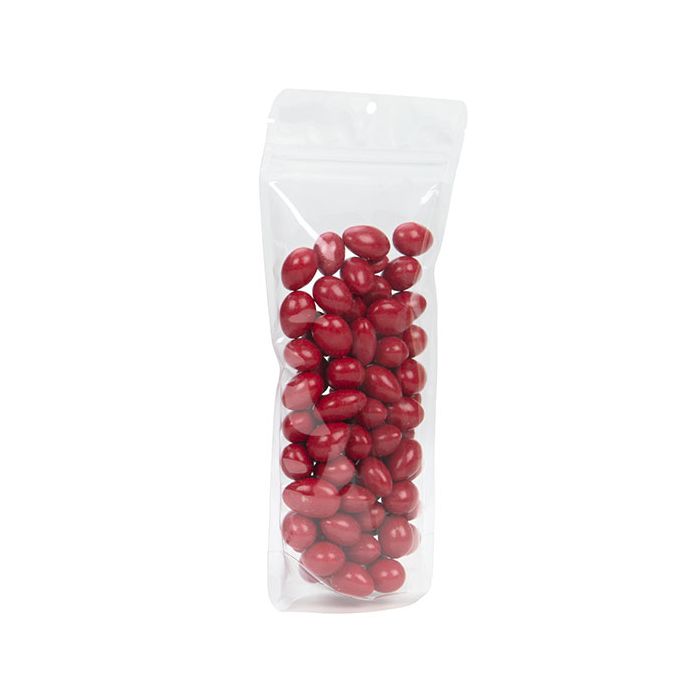 Clear Stand Up Zipper Pouch 11x6x24 cm with Hang Hole (100 Pieces) [ZBGCC1N]