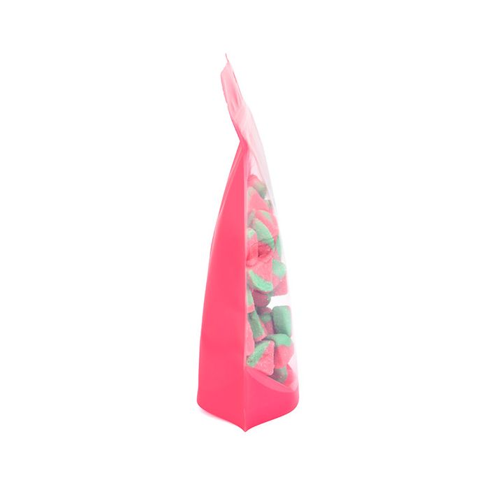 Stand Up Pouch Neon Pink 13x7.9x20.6 cm w/ Hang Hole (100 pieces) [ZBGN3PK]