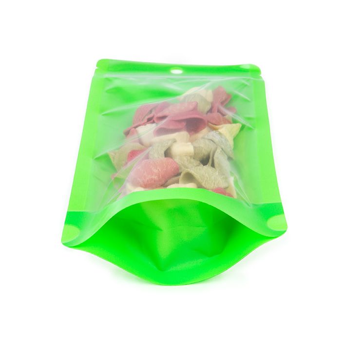 Stand Up Pouch Neon Green 10.8x6x23.8 cm w/ Hang Hole (100 pieces) [ZBGN1NGR]