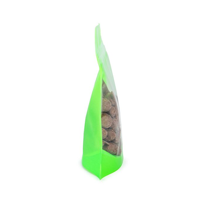 Stand Up Pouch Neon Green 15.9x6.4x14.6 cm w/ Hang Hole (100 pieces) [ZBGNSHZGR]