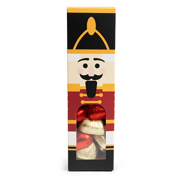Nutcracker Paper Box with Window 5,7x5,7x20,3cm (25 pcs) [SKB228N]