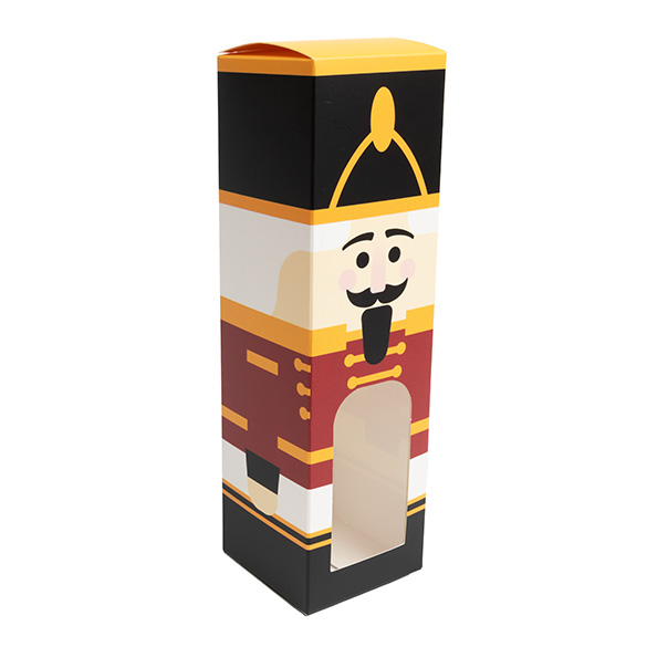 Nutcracker Paper Box with Window 5,7x5,7x20,3cm (25 pcs) [SKB228N]