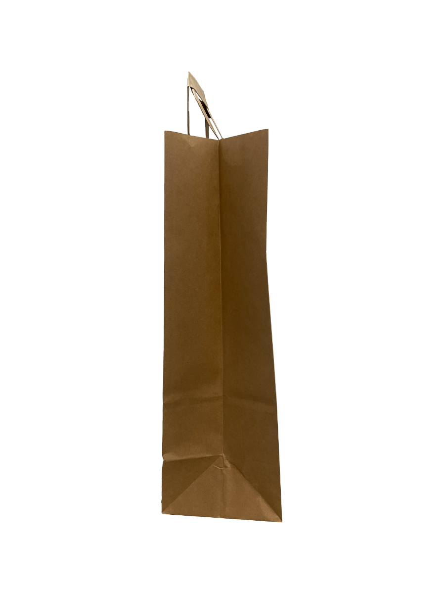 Paper Carrier Bags 26x17x25cm Brown Kraft 70 g/qm (50 pieces) [PADB2625]