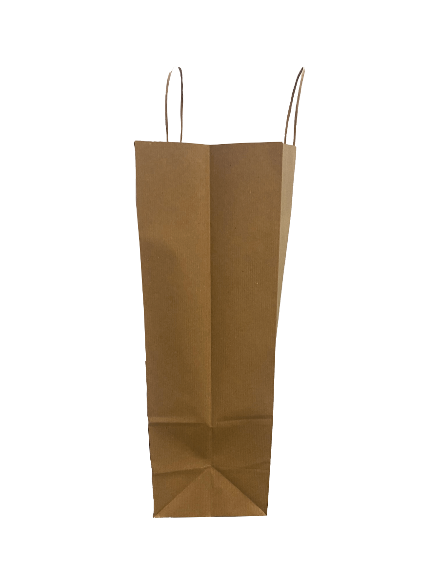 Paper Carrier Bags Brown 45x17x48cm Kraft 100 grams with twisted handles (50 pieces) [PAMB4548]
