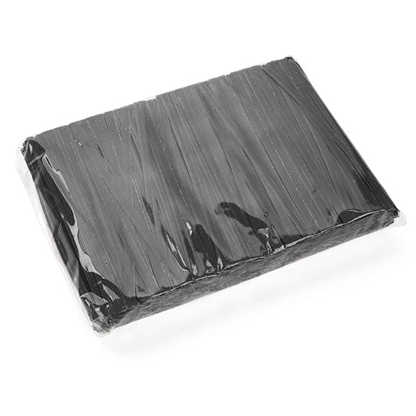 Tin Ties 10.2x0.4cm Paper Black (1.000 pieces) [TT4BK]