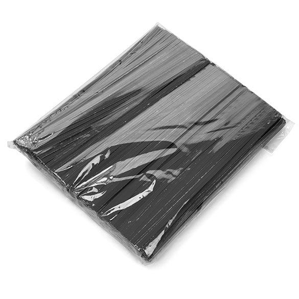 Tin Ties 15.2x0.4cm Paper Black (1.000 pieces) [TT6BK]
