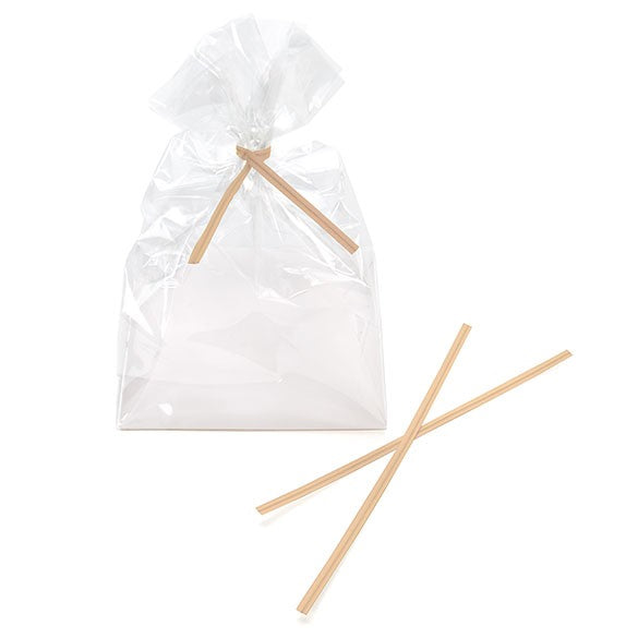 Tin Ties 15.2x0.4cm Kraft Paper (1.000 pieces) [TT6KR]