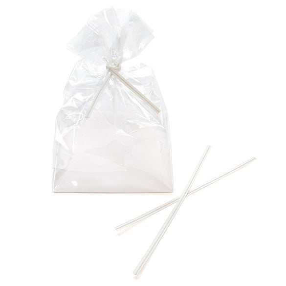 Tin Ties 15.2x0.4cm Paper White (1.000 pieces) [TT6WH]