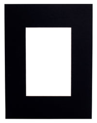 Mount Board 413 Black 20x28cm with 12x17cm window (5 pcs)