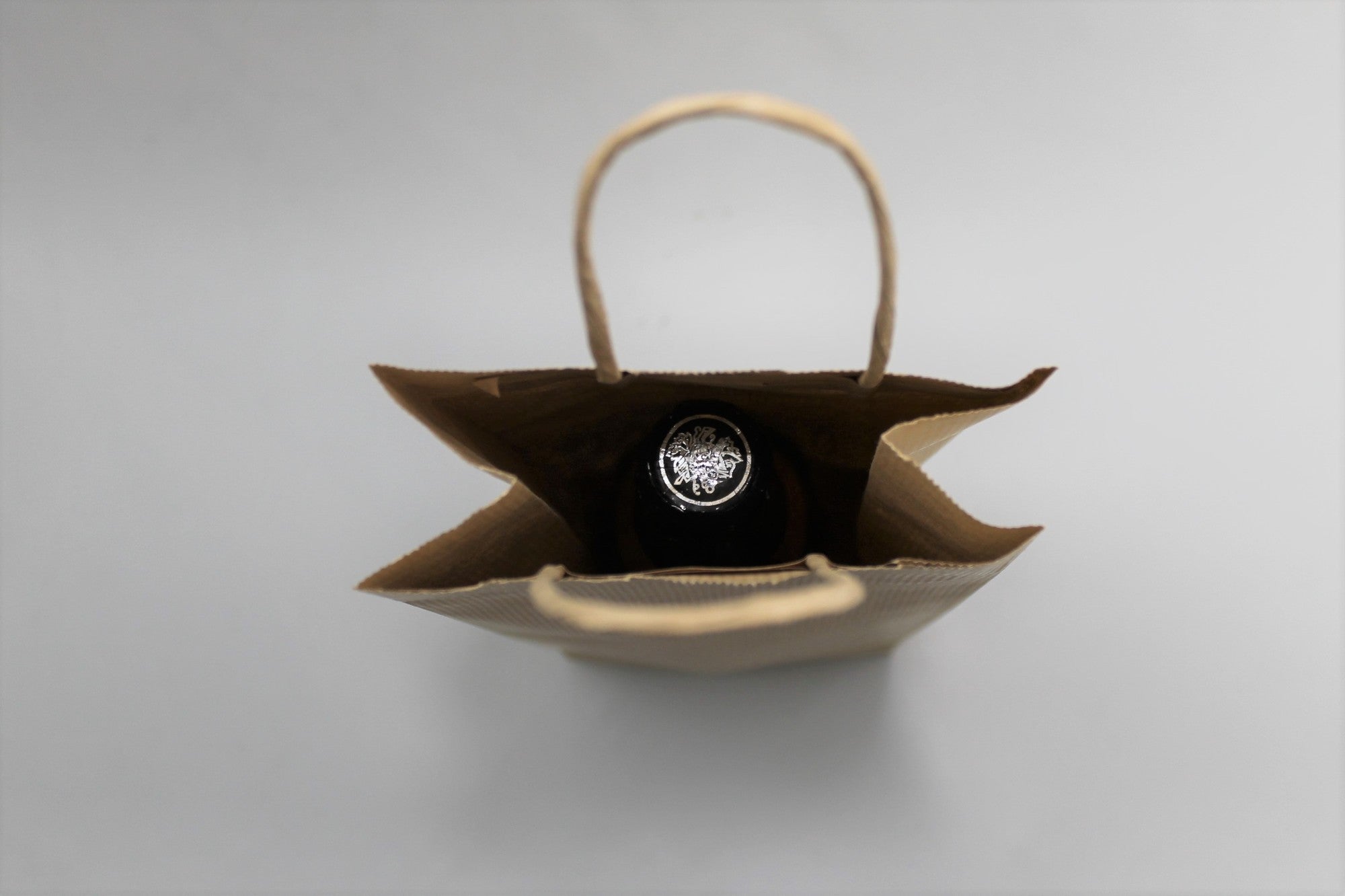 Carrier Bags for Bottles 14x8x39cm Kraft 110 g/m (50 pieces) [PAWF1439BR]