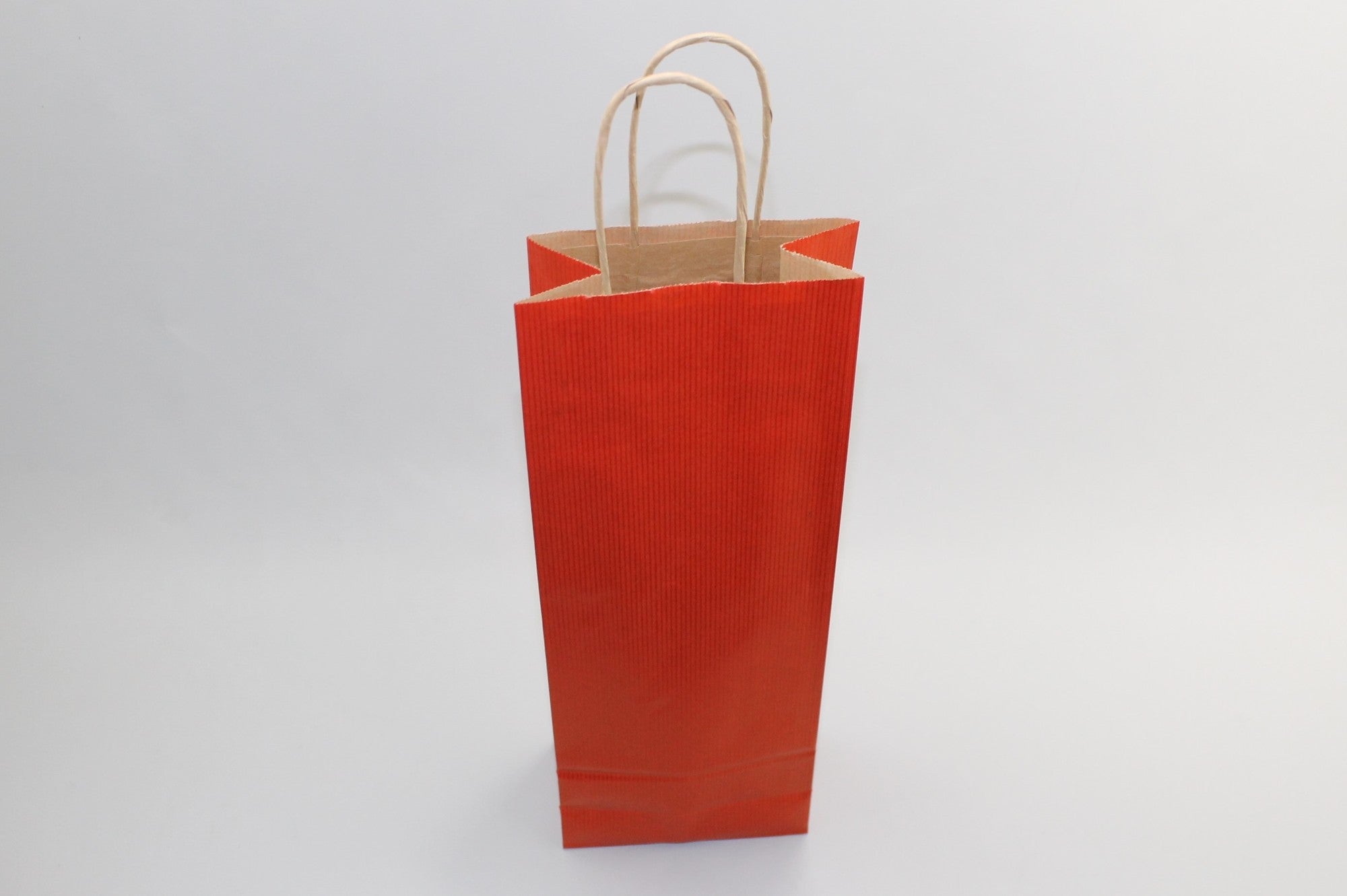 Carrier Bags for Bottles dark Red 14x8x39cm Kraft 110 g/m (50 pieces) [PAWF1439DKR]