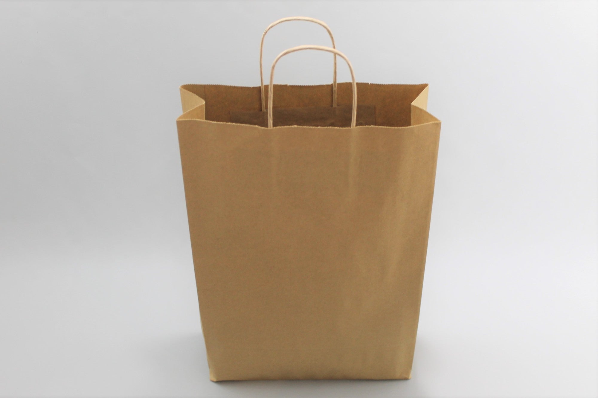 Carrier Bags for Bottles Brown 26x8x39cm + cardboard divider Kraft 110 g/m (50 pieces) [PAWF2639]