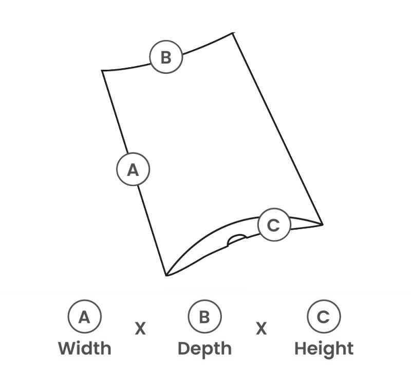 Pillow boxes 11,5x8,5x3cm Black (100 pcs) [FP-GDD011]