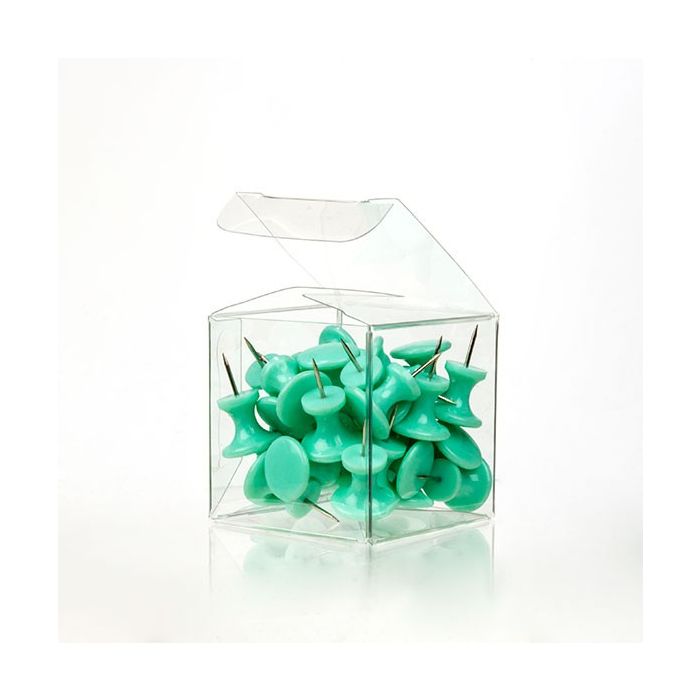 Plastic Gift Boxes 5.1x5.1x5.1cm Crystal Clear with Autolock Bottom (25 pieces) [PLB104]