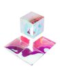 Plastic Gift Boxes 8,9x8,9x8,9 cm Iridescent with Autolock Bottom (25 pieces) [PLB105I]
