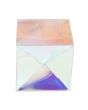 Plastic Gift Boxes 8,9x8,9x8,9 cm Iridescent with Autolock Bottom (25 pieces) [PLB105I]